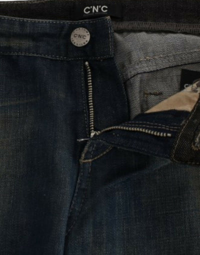 Costume National Blaue Jeans mit geradem Bein
