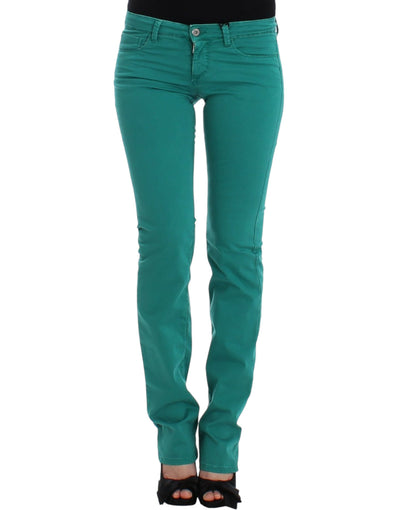 Costume National Grüne Jeans mit geradem Bein