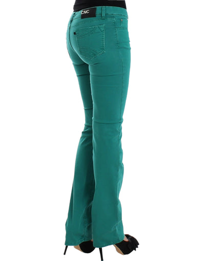 Costume National Grüne Jeans mit geradem Bein