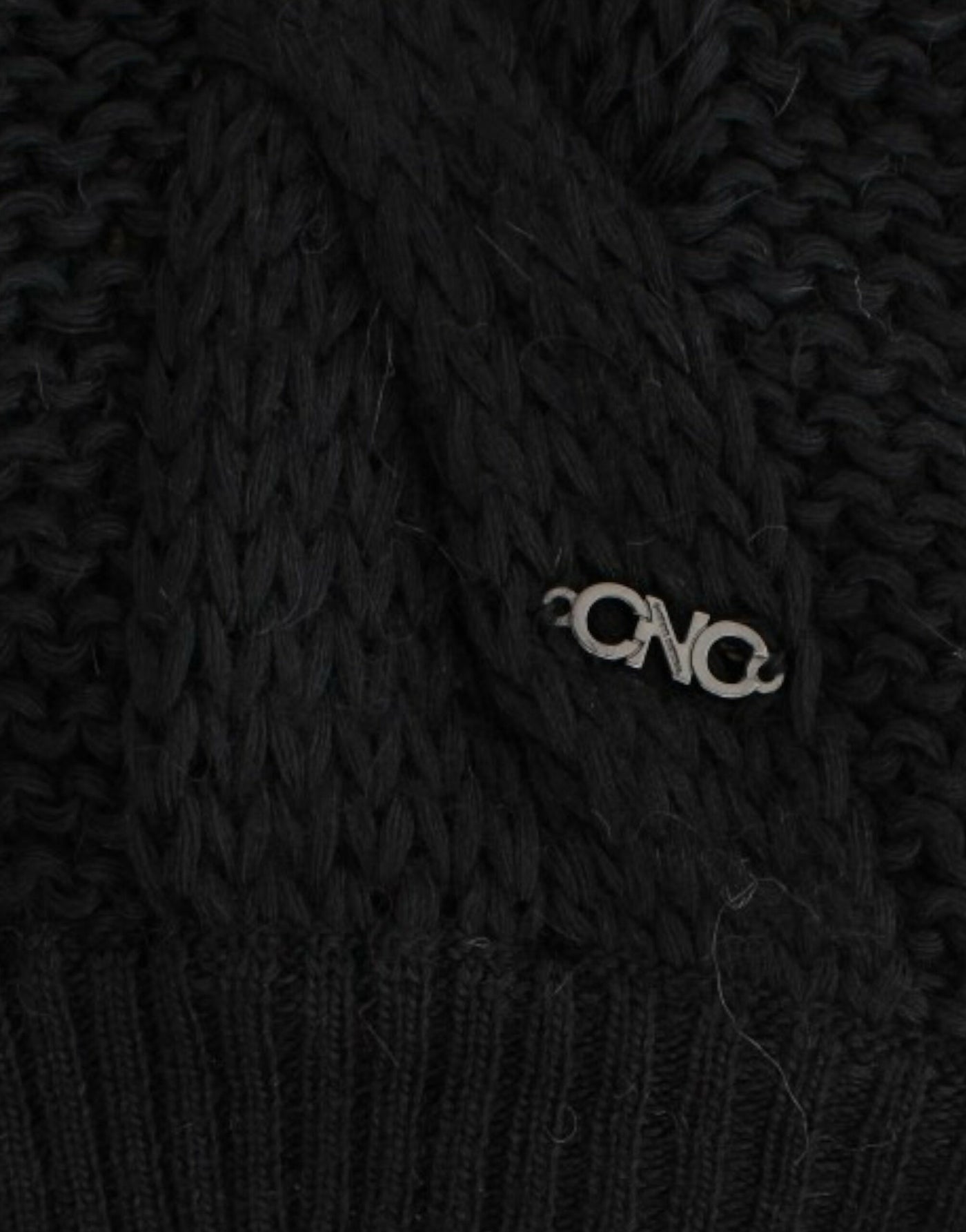 Costume National Schwarzer ärmelloser Strickcardigan