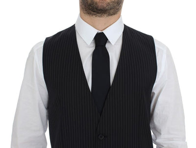 Dolce & Gabbana Graue Stretch-Weste für formelle Anlässe Gilet