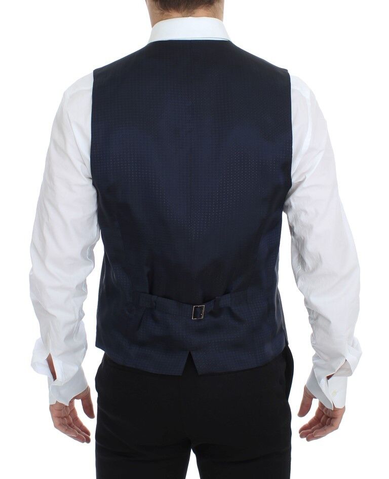 Dolce & Gabbana Graue Stretch-Weste für formelle Anlässe Gilet