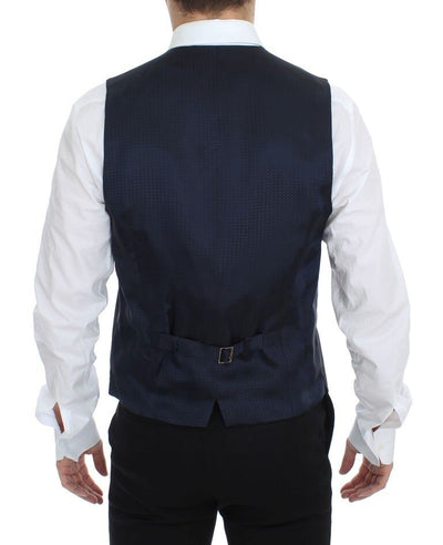 Dolce & Gabbana Graue Stretch-Weste für formelle Anlässe Gilet
