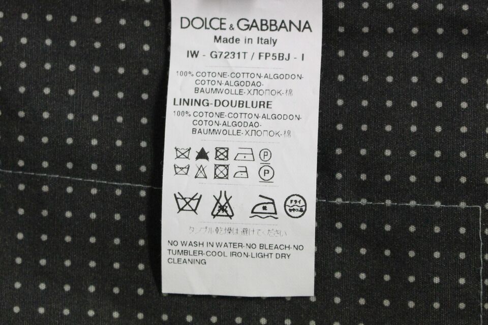 Dolce & Gabbana Graues gepunktetes Kleid Weste Gilet Weste