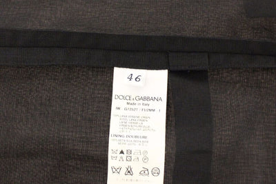 Dolce & Gabbana Schwarze Wolle Formal Dress Vest Gilet Jacke