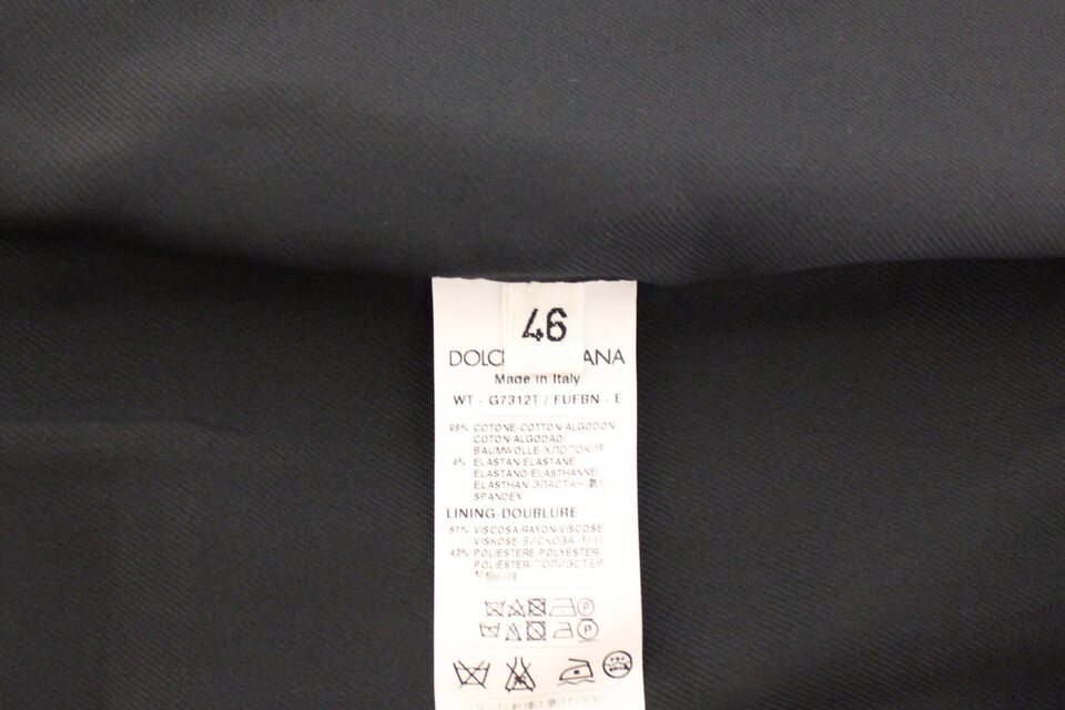 Dolce & Gabbana Blauer Baumwoll-Stretchwesten-Blazer