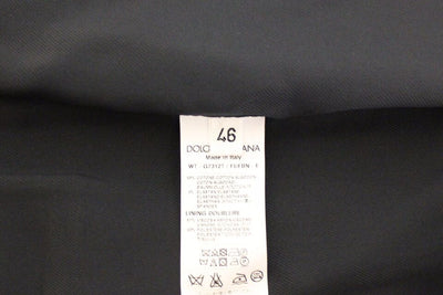 Dolce & Gabbana Blauer Baumwoll-Stretchwesten-Blazer