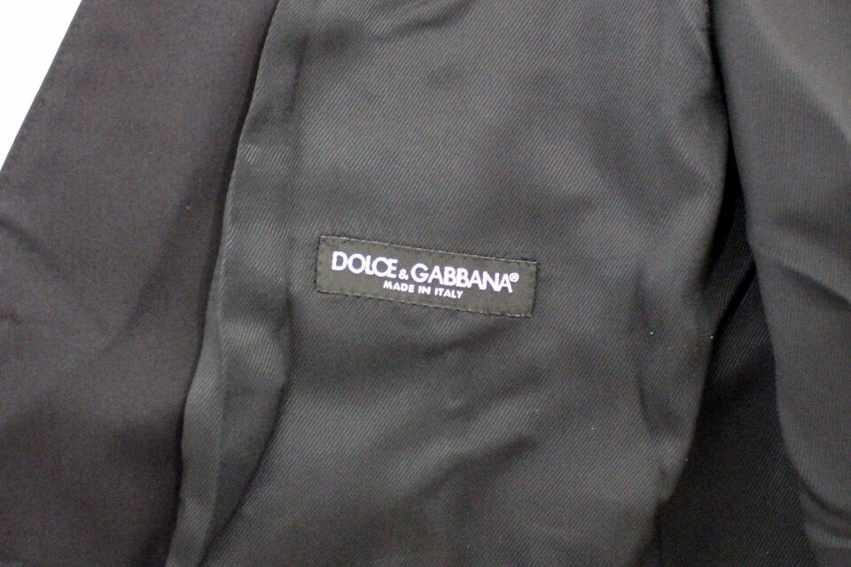 Dolce & Gabbana Blauer Baumwoll-Stretchwesten-Blazer