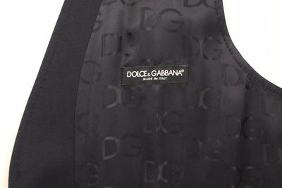 Dolce & Gabbana Blauer Baumwoll-Stretchwesten-Blazer