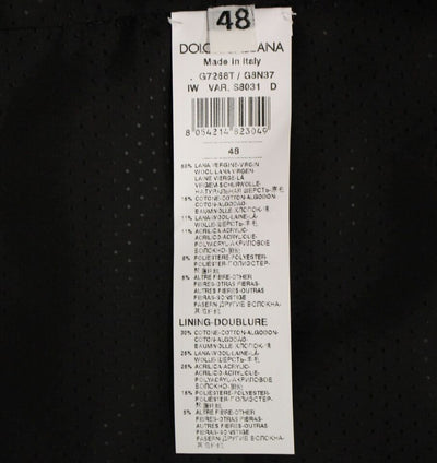 Dolce & Gabbana Graue Wollmischung Weste Gilet Weste