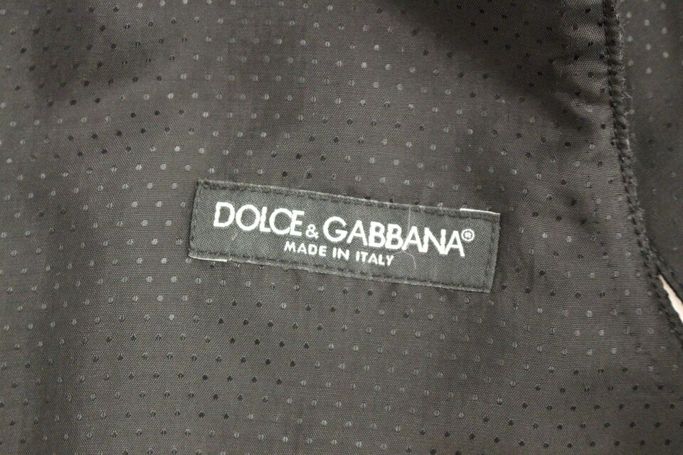 Dolce & Gabbana Graue Wollmischung Weste Gilet Weste
