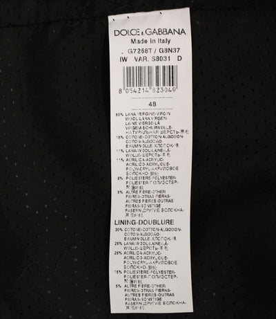 Dolce & Gabbana Graue Logo-Weste aus Wollmischung Weste