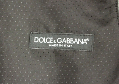 Dolce & Gabbana Graue Logo-Weste aus Wollmischung Weste