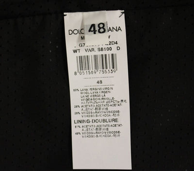 Dolce & Gabbana Graue Wollmischung Weste Gilet Weste