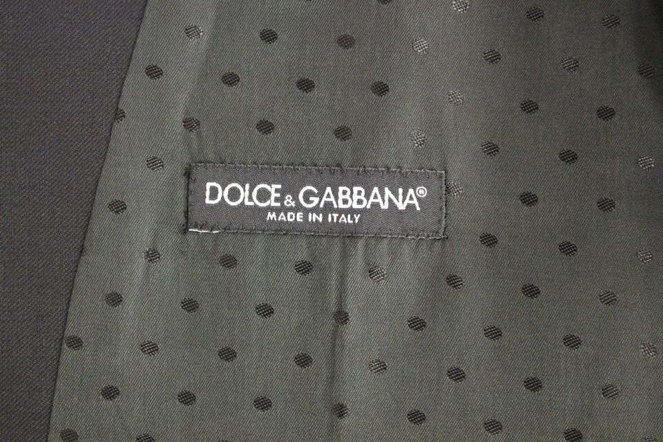 Dolce & Gabbana Schwarze Wolle Formal Dress Vest Gilet Weste