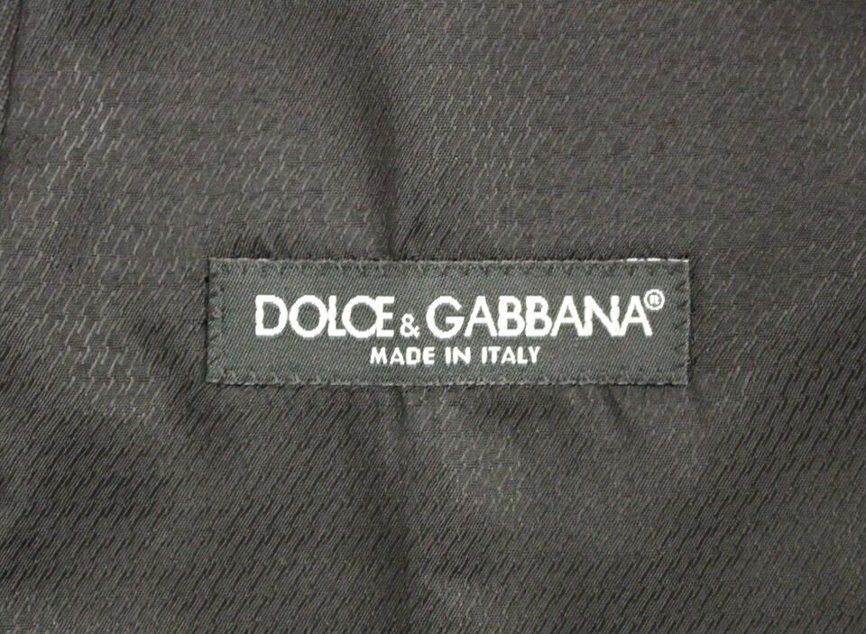 Dolce & Gabbana Graue Wolle Formal Dress Vest Gilet Weste