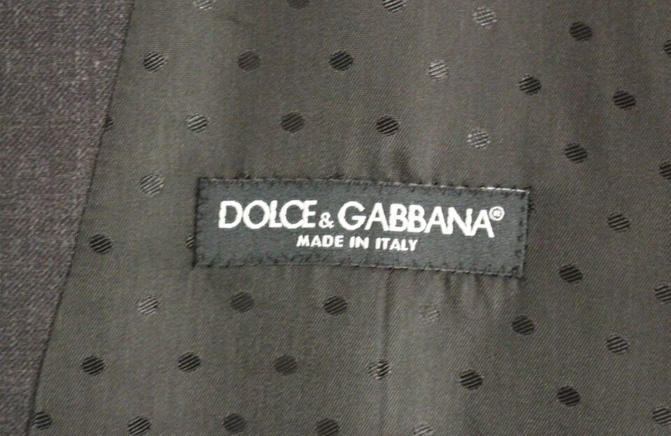 Dolce & Gabbana Graue Wolle Formal Dress Vest Gilet Weste