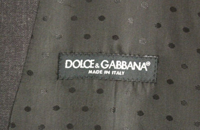 Dolce & Gabbana Graue Wolle Formal Dress Vest Gilet Weste