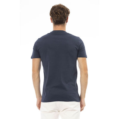 Baldinini Trend Blau Baumwolle Männer T-Shirt