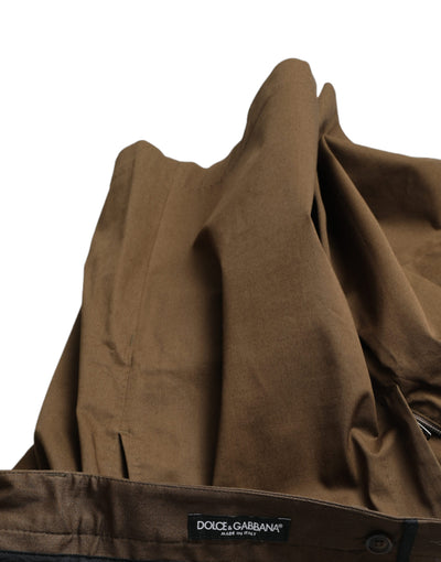 Dolce & Gabbana Braun Baumwolle Stretch Männer Bermuda Shorts