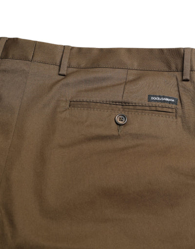 Dolce & Gabbana Braun Baumwolle Stretch Männer Bermuda Shorts
