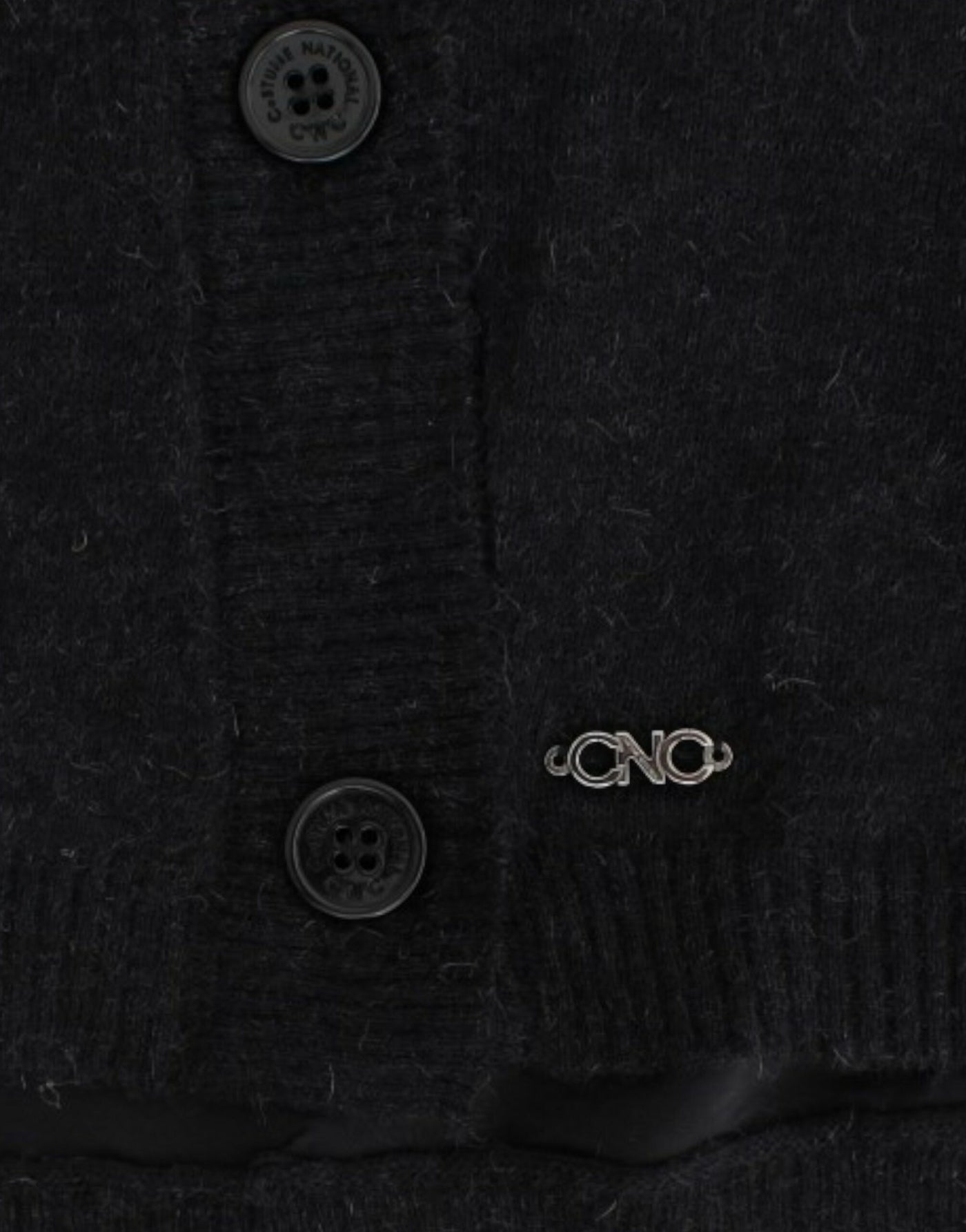 Costume National Graue Strickjacke aus Alpaka