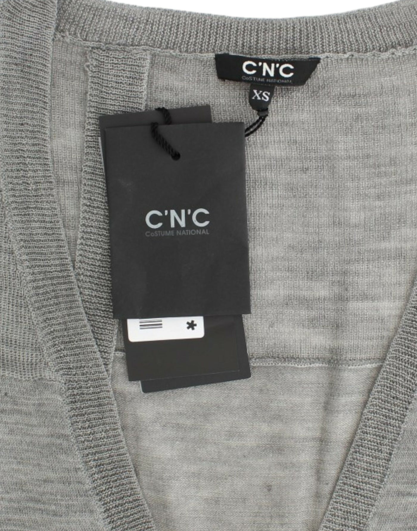 Costume National Graue leichte Strickjacke