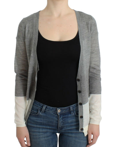 Costume National Graue leichte Strickjacke