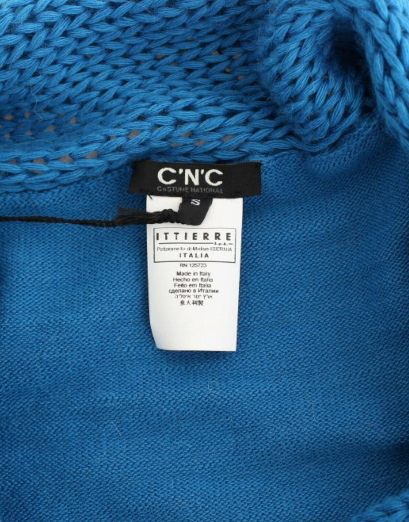 Costume National Blauer Pullover mit Rundhalsausschnitt