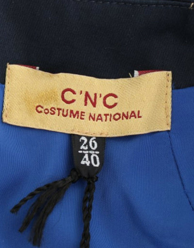 Costume National Blaues Bleistiftkleid aus Baumwolle