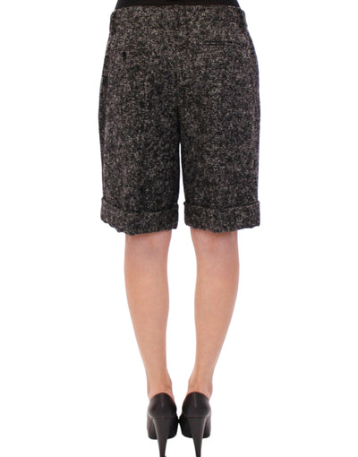 Dolce & Gabbana Graue Wollshorts Hose