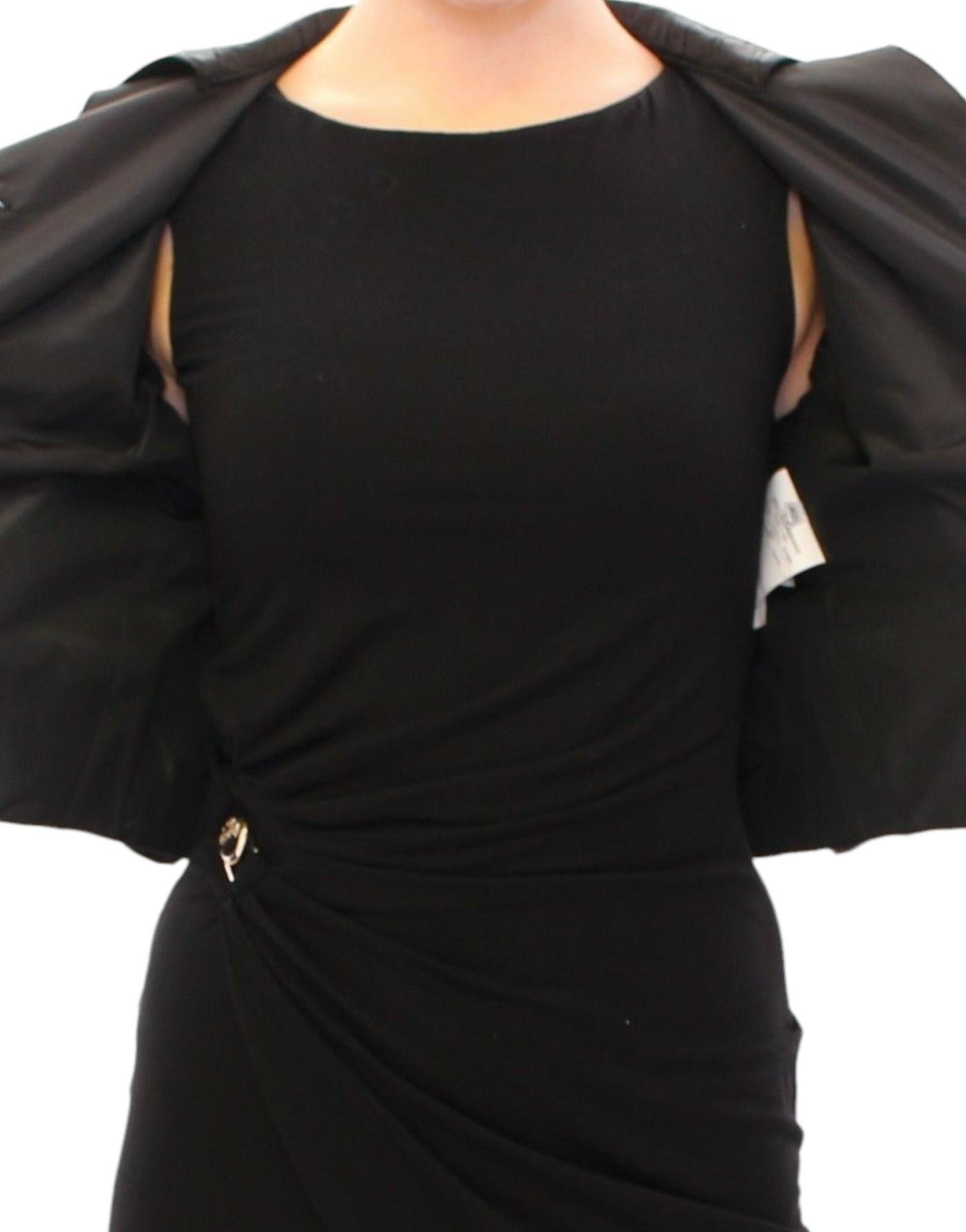 Dolce & Gabbana Schwarzer kurzer Bolero Shrug Jacke Mantel