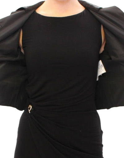 Dolce & Gabbana Schwarzer kurzer Bolero Shrug Jacke Mantel