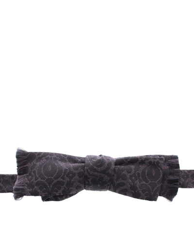 Dolce & Gabbana Graue Schwarze Wollfliege