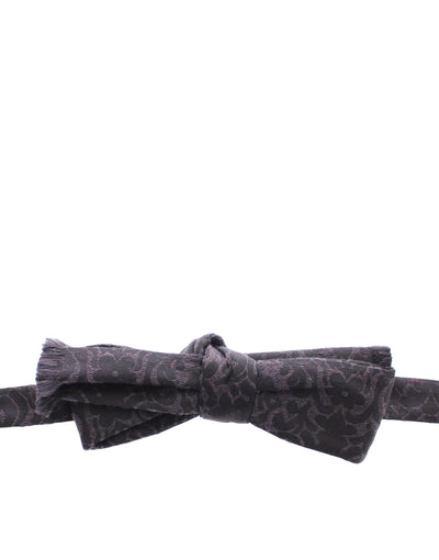 Dolce & Gabbana Graue Schwarze Wollfliege