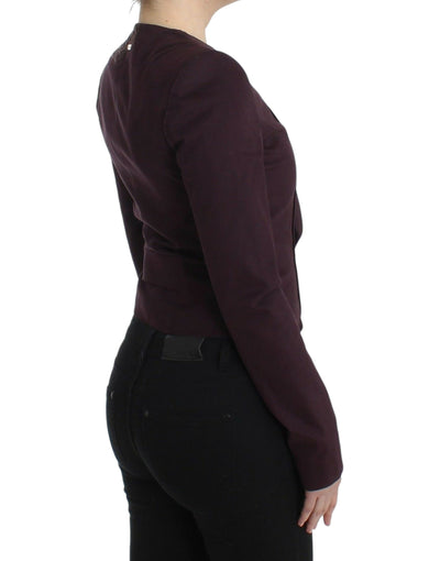 GF Ferre Lila geraffte Jacke Mantel Blazer Kurz