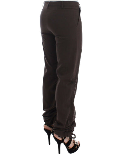 Ermanno Scervino Braun Chinos Beiläufige Anzughose Khakis
