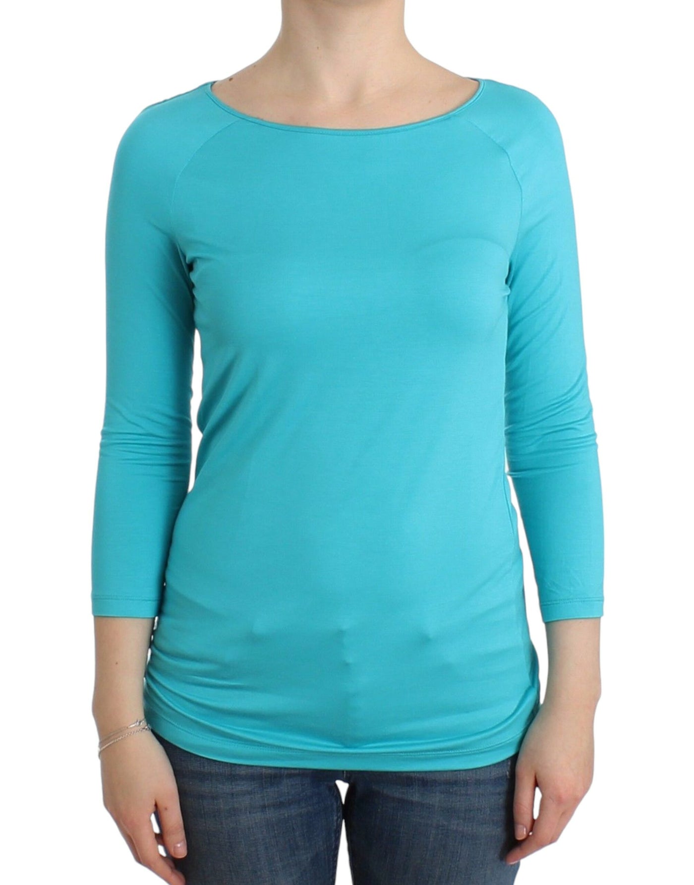 Ermanno Scervino Unterwäsche Blaues Oberteil Bluse Pullover Modal Solid