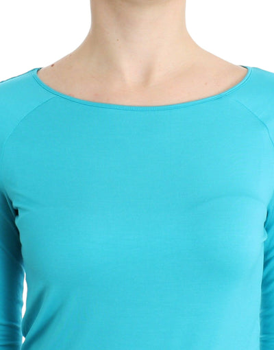 Ermanno Scervino Unterwäsche Blaues Oberteil Bluse Pullover Modal Solid