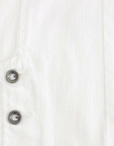 Ermanno Scervino Weiße Cropped Jeans Denim Hosen Branded Capri