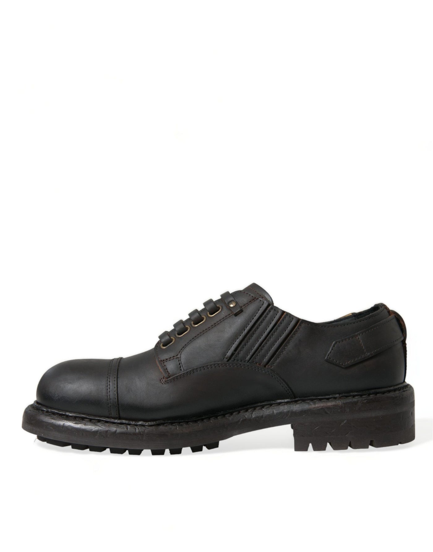 Dolce & Gabbana Braun Leder Lace Up Derby Männer Kleid Schuhe