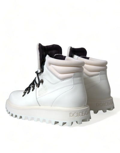 Dolce & Gabbana Weiße Vulcano Trekking-Stiefel Schuhe
