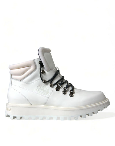 Dolce & Gabbana Weiße Vulcano Trekking-Stiefel Schuhe