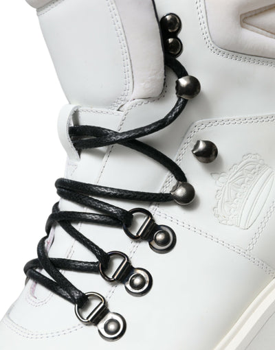 Dolce & Gabbana Weiße Vulcano Trekking-Stiefel Schuhe