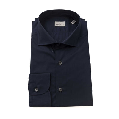 Bagutta Blau Baumwolle Männer Slim Shirt