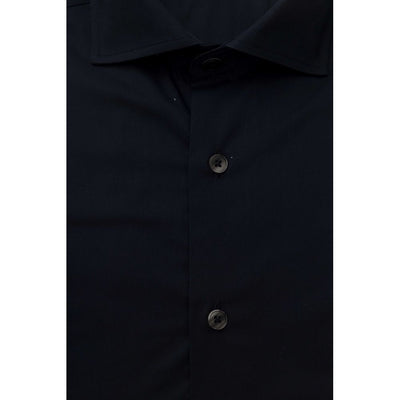 Bagutta Blau Baumwolle Männer Slim Shirt