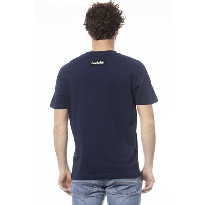 Invicta Blau Baumwolle Männer T-Shirt