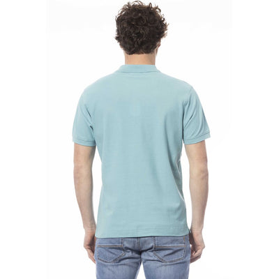 Invicta Hellblaues Baumwoll-Poloshirt für Männer