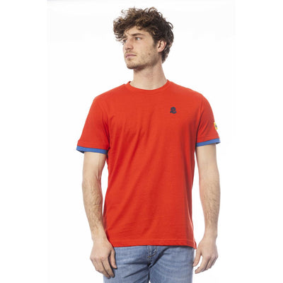Invicta Rotes Baumwolle Männer T-Shirt