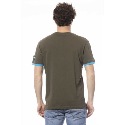 Invicta Grünes Baumwolle Männer T-Shirt